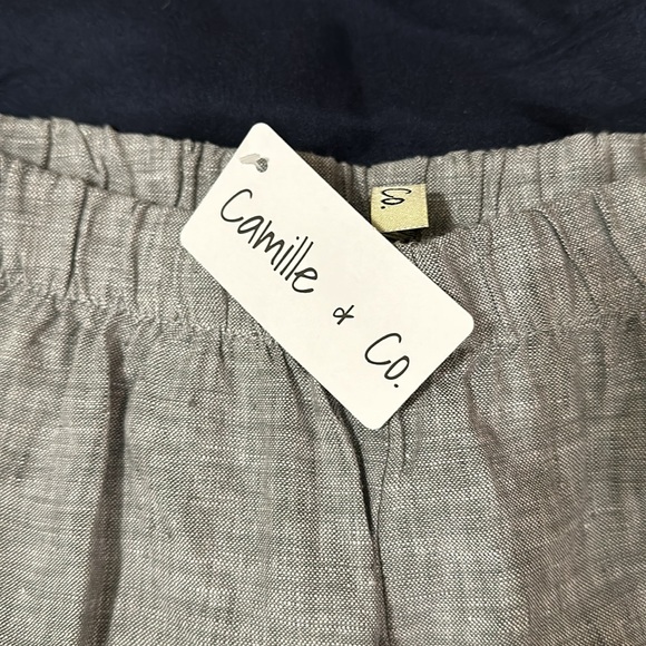 Camille & Co grey linen slacks - Picture 2 of 2